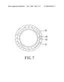 Hollow hanging rod of a hanger assembly for ceiling fan diagram and image