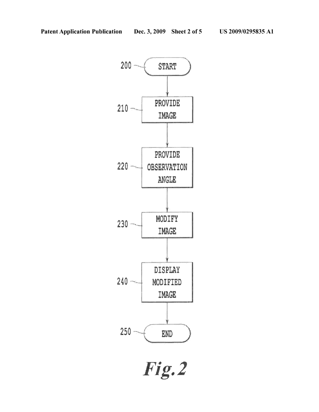 METHOD FOR DISPLAYING AN IMAGE ON A DISPLAY - diagram, schematic, and image 03