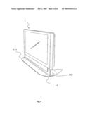 Flat-Screen Display System With Corresponding Sleeves diagram and image