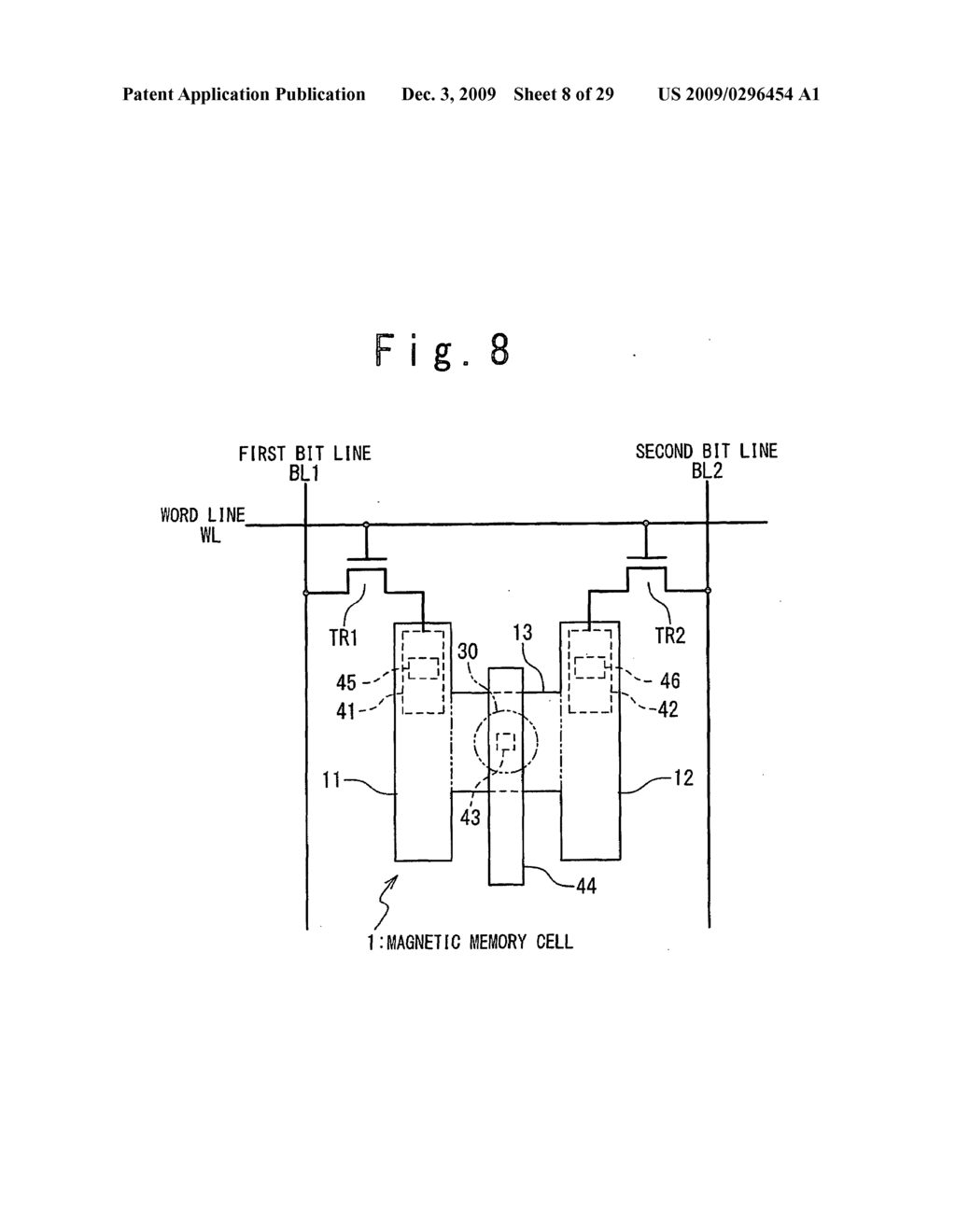 MAGNETIC MEMORY CELL AND MAGNETIC RANDOM ACCESS MEMORY - diagram, schematic, and image 09