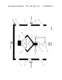 Particle detection system diagram and image