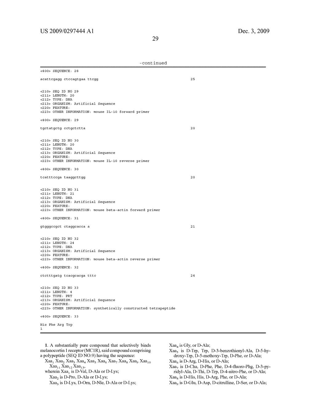 PEPTIDE ANALOGS OF ALPHA-MELANOCYTE STIMULATING HORMONE - diagram, schematic, and image 56