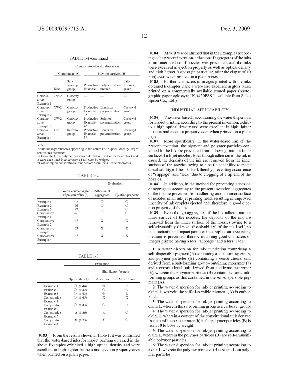 AQUEOUS INK FOR INKJET RECORDING - diagram, schematic, and image 13