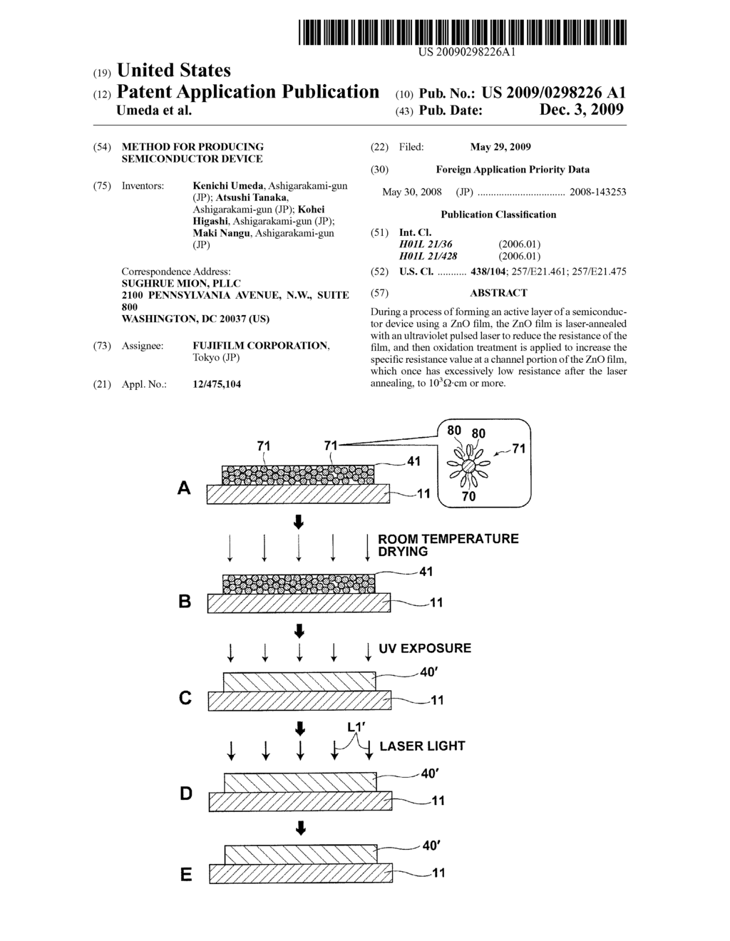 METHOD FOR PRODUCING SEMICONDUCTOR DEVICE - diagram, schematic, and image 01