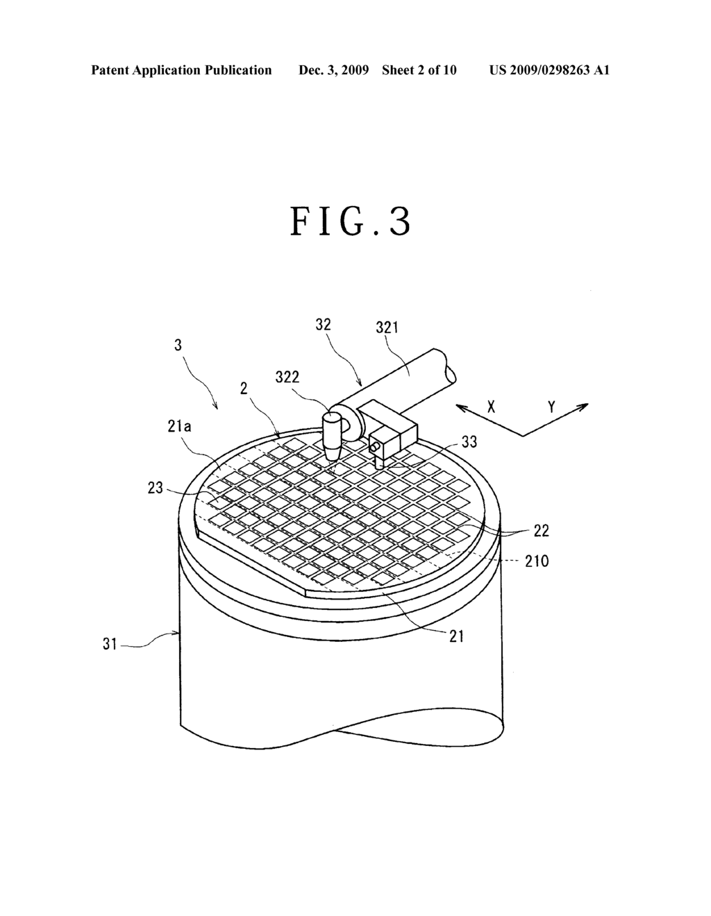 DIVIDING METHOD FOR WAFER HAVING FILM ON THE FRONT SIDE THEREOF - diagram, schematic, and image 03