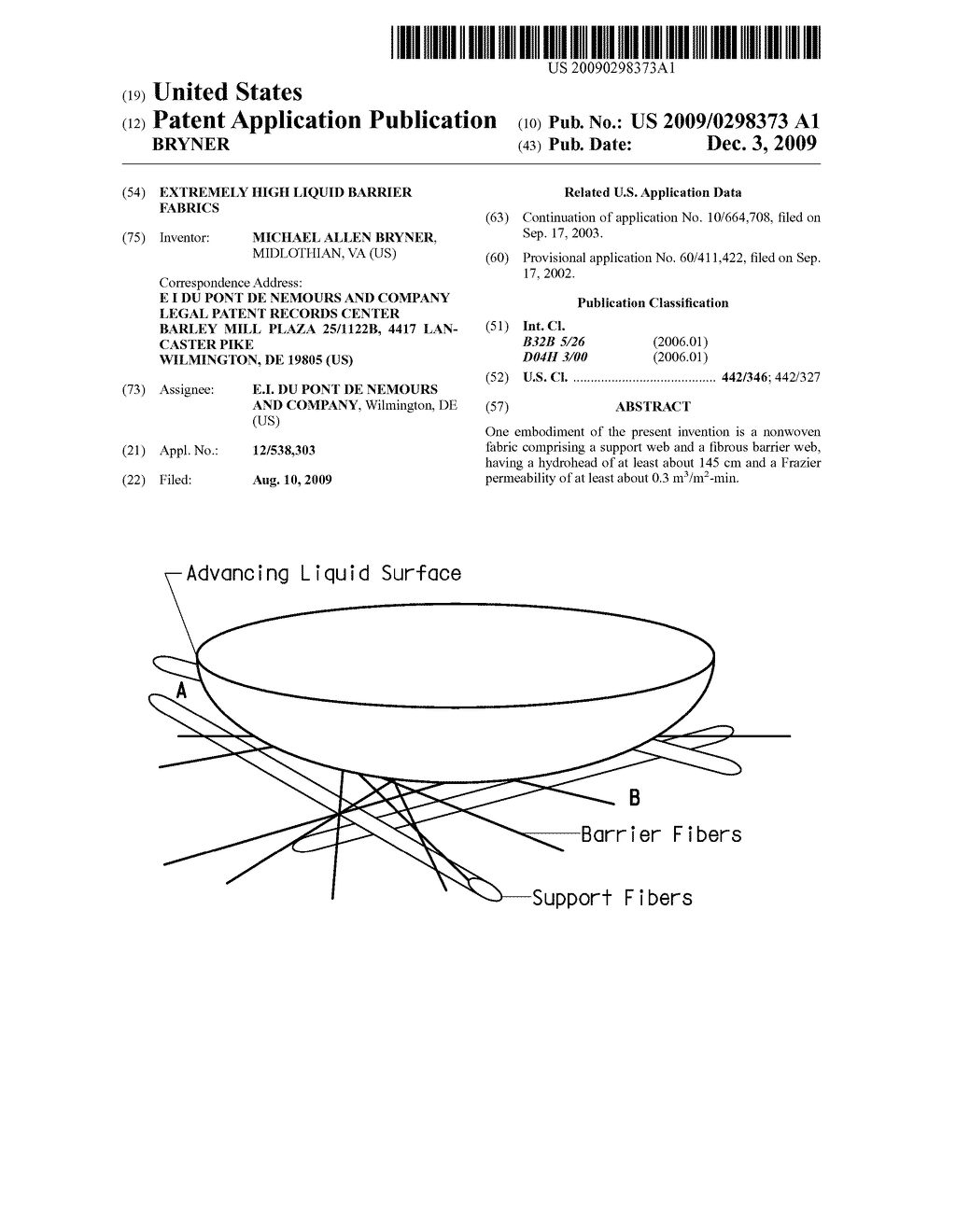 EXTREMELY HIGH LIQUID BARRIER FABRICS - diagram, schematic, and image 01