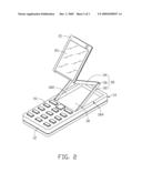 PORTABLE ELECTRONIC DEVICE WITH ADJUSTABLE DISPLAY diagram and image