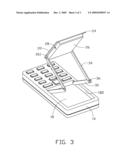 PORTABLE ELECTRONIC DEVICE WITH ADJUSTABLE DISPLAY diagram and image