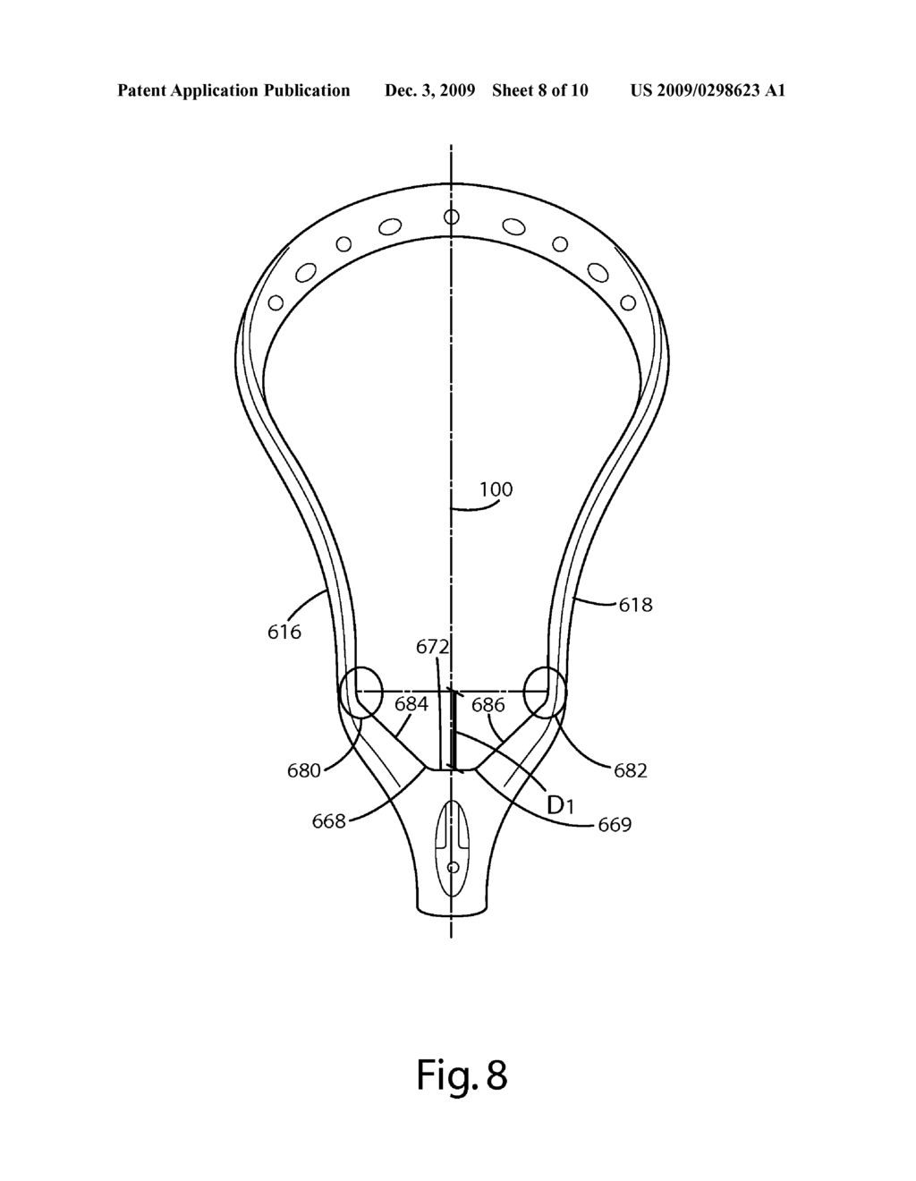 LACROSSE HEAD HAVING A BALL STOP - diagram, schematic, and image 09