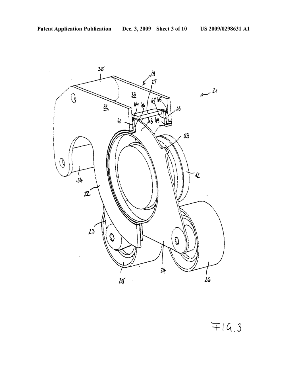 Belt tensioning device for being used with a starter generator - diagram, schematic, and image 04