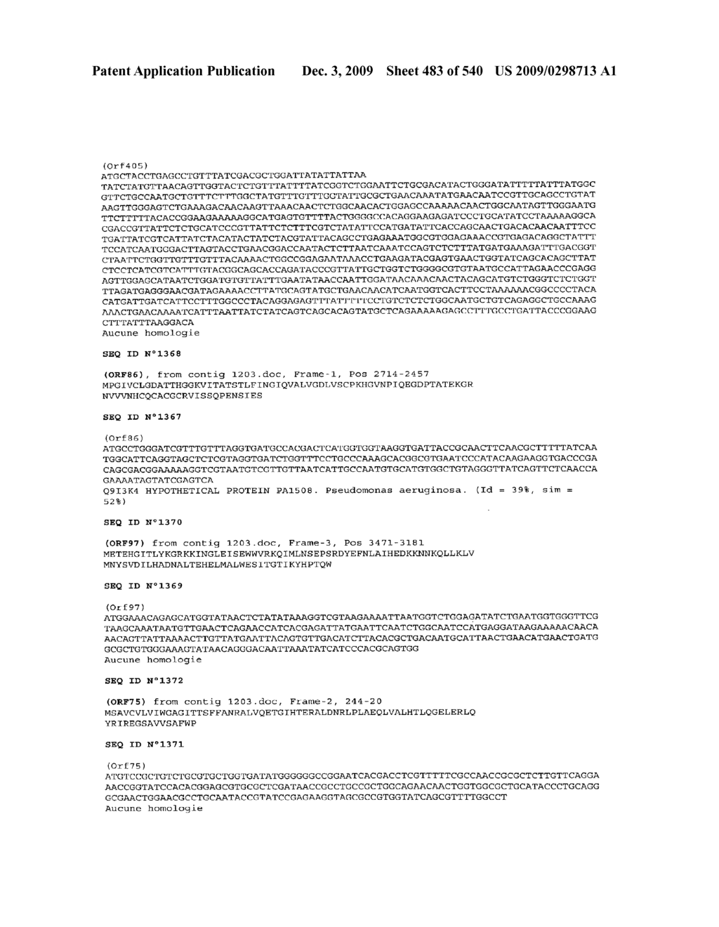 POLYNUCLEOTIDES WHICH ARE OF NATURE B2/D+ A- AND WHICH ARE ISOLATED FROM E. COLI, AND BIOLOGICAL USES OF THESE POLYNUCLEOTIDES AND OF THEIR POLYPEPTIDES - diagram, schematic, and image 484