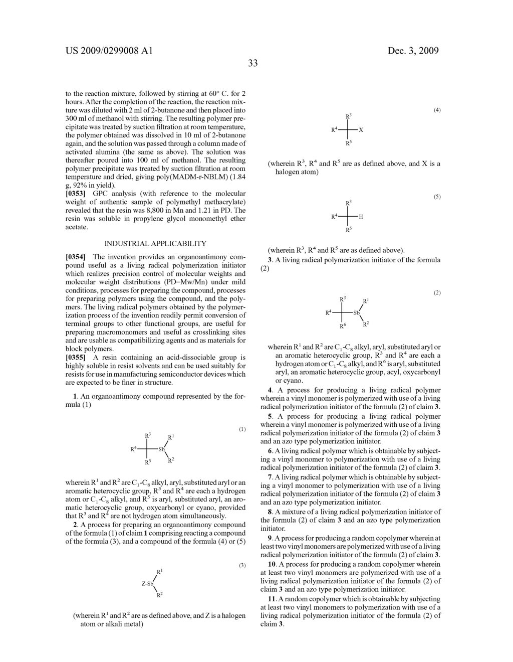 Organic antimony compound, process for producing the same, living radical polymerization initiator, process for producing polymer using the same, and polymer - diagram, schematic, and image 34