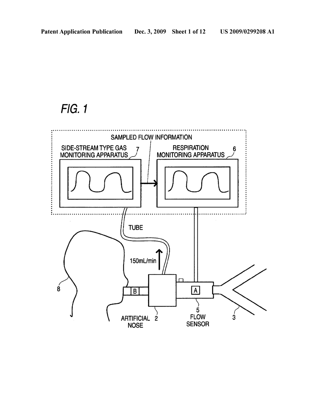 FLOW MEASUREMENT SYSTEM AND BIOLOGICAL INFORMATION MONITOR - diagram, schematic, and image 02