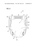 PERSONAL WEAR ABSORBENT ARTICLE WITH WAIST ADJUSTMENT TAB diagram and image