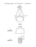 Folded disposable pants diagram and image