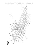 Warehouse for transferring goods and method for operating said warehouse diagram and image