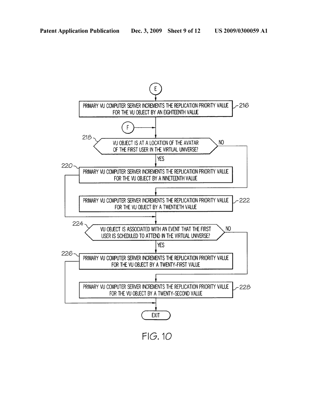 System, Method, and Computer Readable Media for Replicating Virtual Universe Objects - diagram, schematic, and image 10