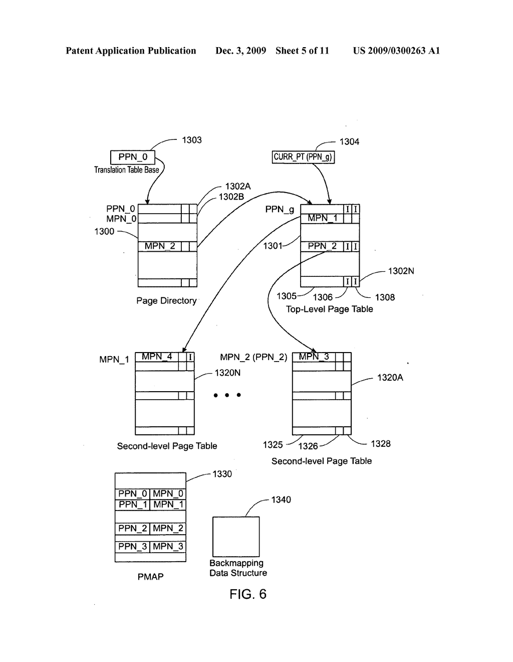 Virtualization with Merged Guest Page Table and Shadow Page Directory - diagram, schematic, and image 06