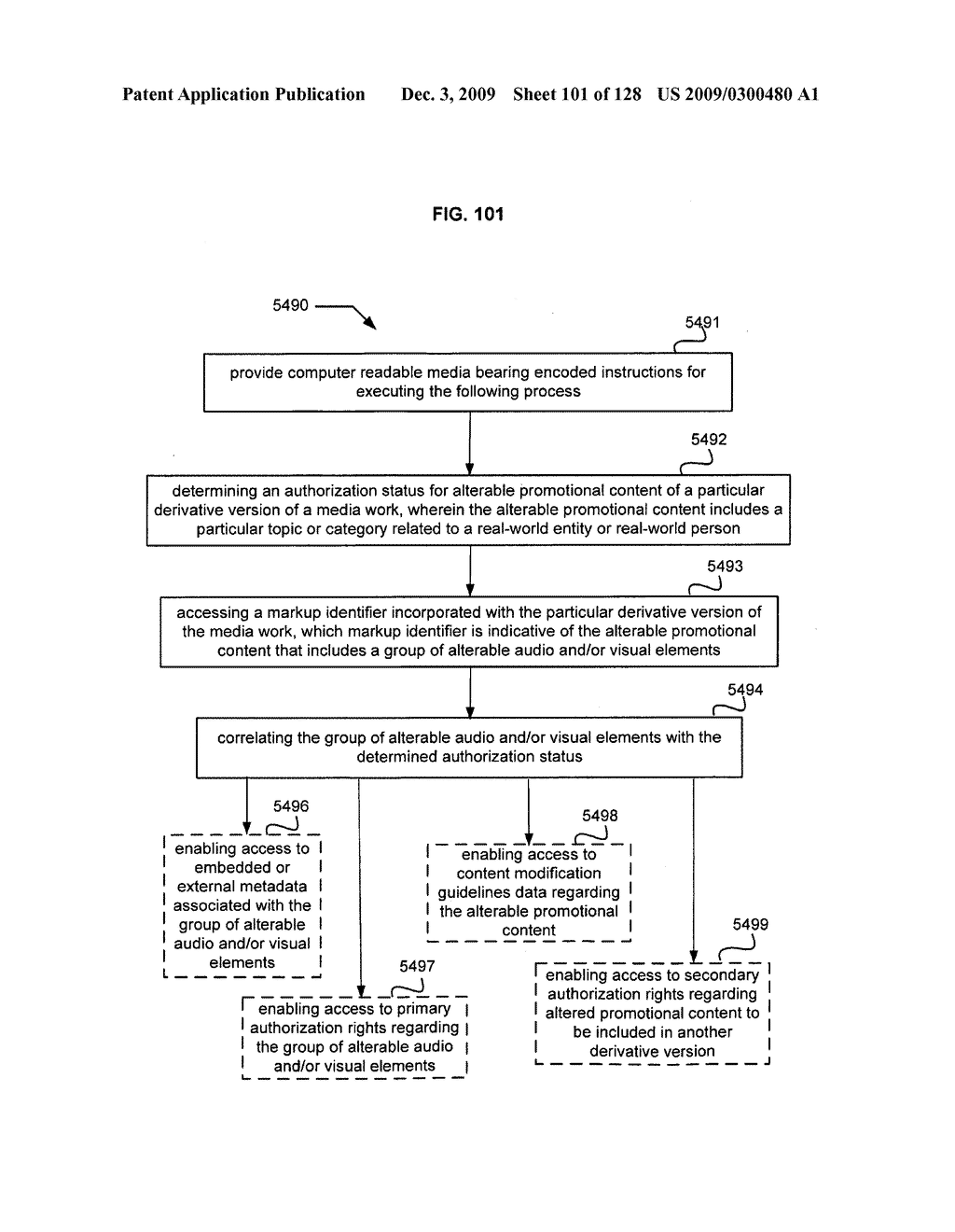 Media segment alteration with embedded markup identifier - diagram, schematic, and image 103