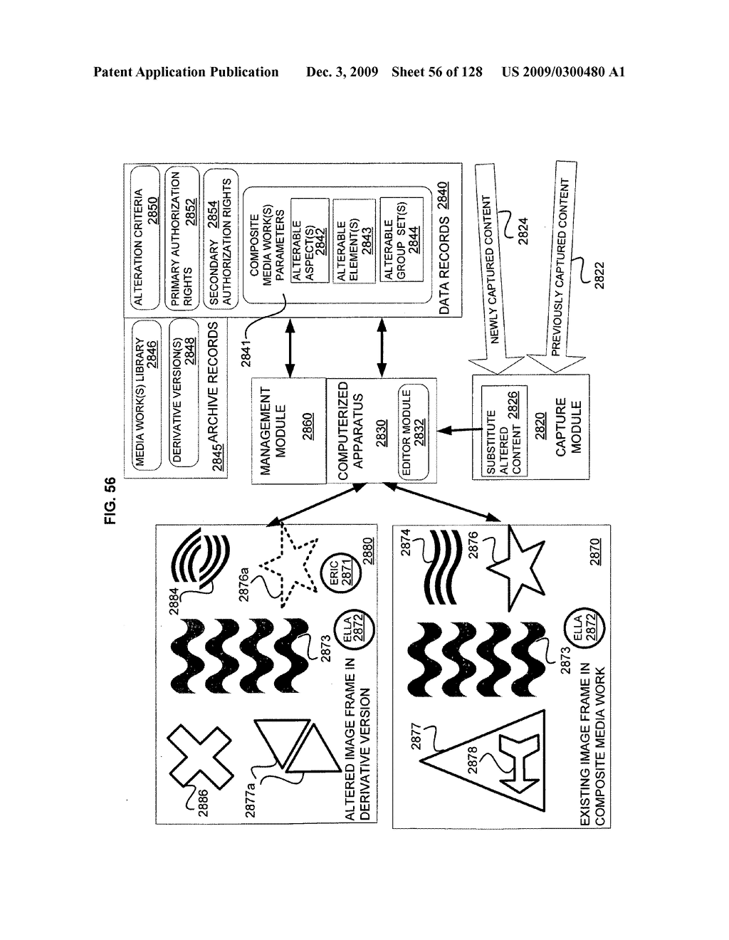 Media segment alteration with embedded markup identifier - diagram, schematic, and image 58