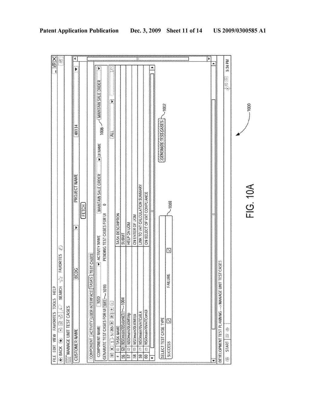 METHOD AND SYSTEM FOR TESTING A SOFTWARE DEVELOPMENT ACTIVITY - diagram, schematic, and image 12