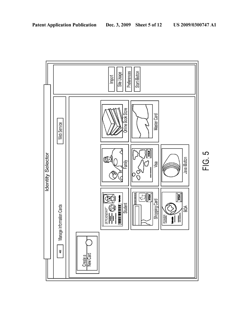 USER-PORTABLE DEVICE AND METHOD OF USE IN A USER-CENTRIC IDENTITY MANAGEMENT SYSTEM - diagram, schematic, and image 06