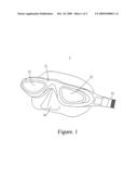 Lens Assembly for a Diving Mask diagram and image