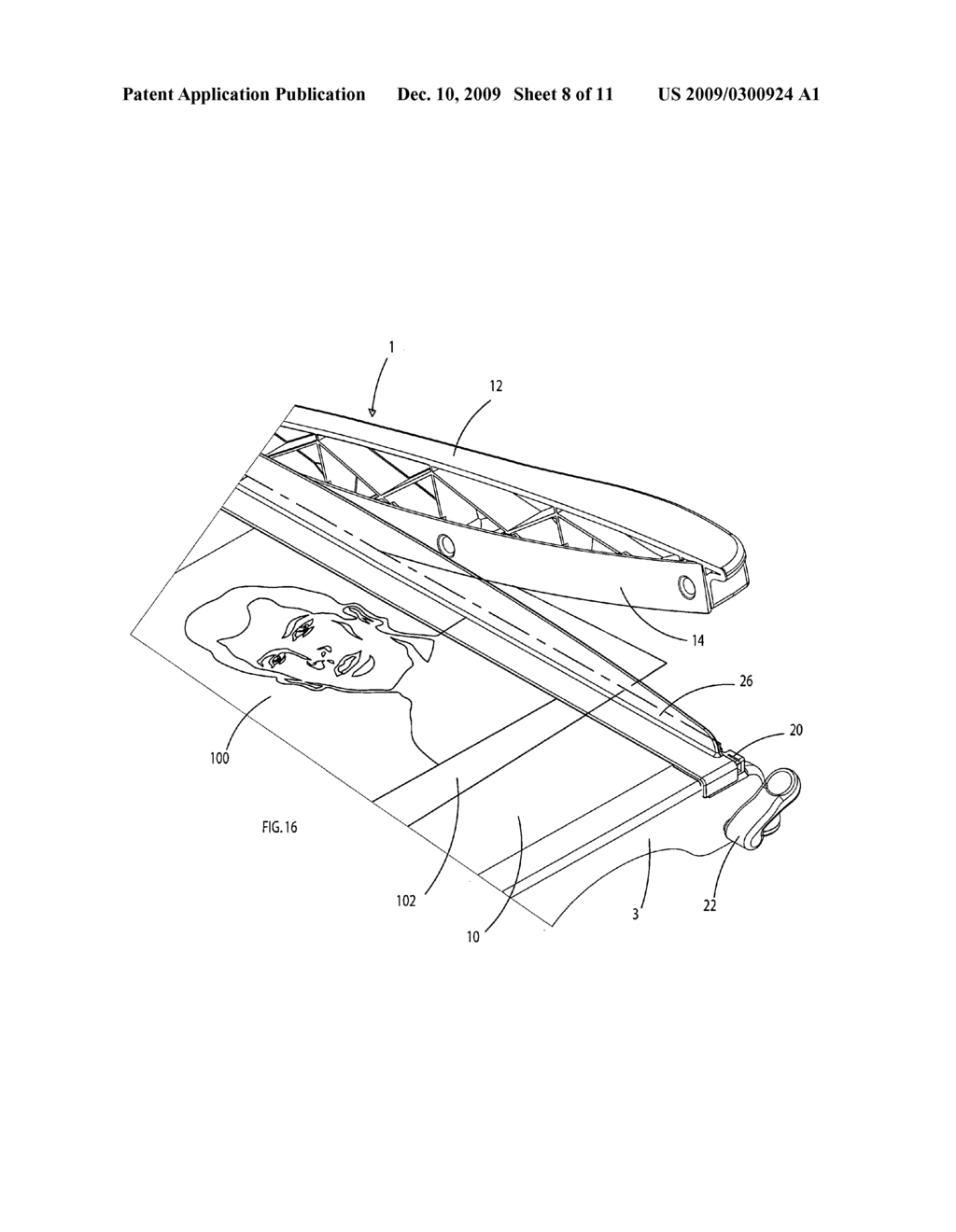 Paper trimmer with adjustable stop - diagram, schematic, and image 09