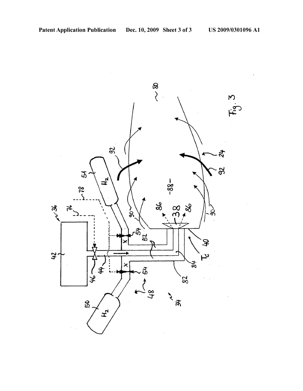 Gas Turbine Engine and Method for Reducing Turbine Engine Combustor Gaseous Emission - diagram, schematic, and image 04