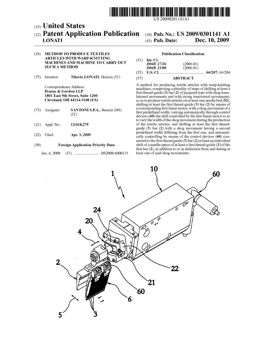 METHOD TO PRODUCE TEXTILES ARTICLES WITH WARP-KNITTING MACHINES AND MACHINE TO CARRY OUT SUCH A METHOD - diagram, schematic, and image 01