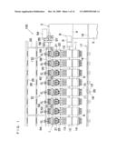 Needle thread feeding device for multi-needle embroidery sewing machine diagram and image