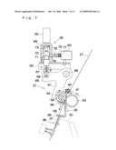 Needle thread feeding device for multi-needle embroidery sewing machine diagram and image