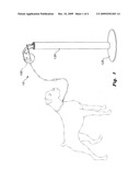 Rectractable leash support diagram and image