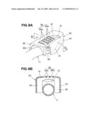 Engine air intake system for engine-powered walk-behind working machine diagram and image