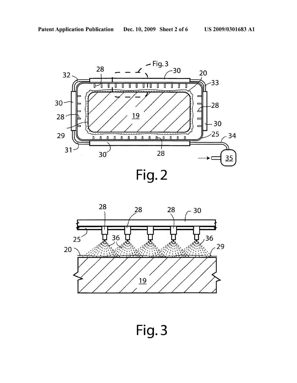 Method and apparatus for removal of cooling water from ingots by means of water jets - diagram, schematic, and image 03