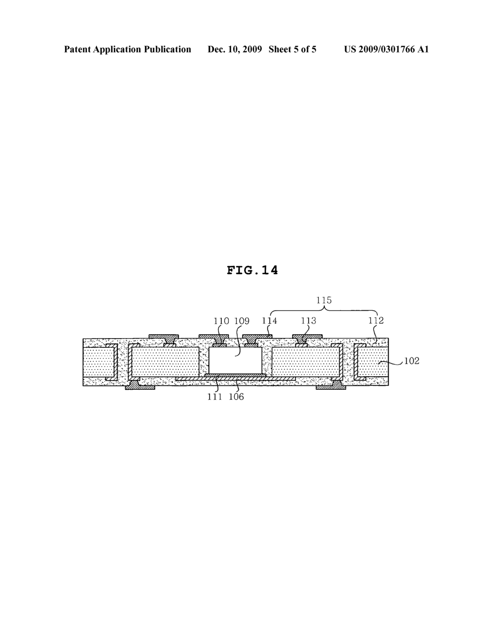 Printed circuit board including electronic component embedded therein and method of manufacturing the same - diagram, schematic, and image 06