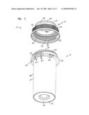 PUSH TAB VIAL ASSEMBLY AND METHODS diagram and image