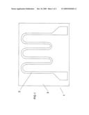 Heating unit comprising a heat resistance element shaped as a conductive pattern diagram and image