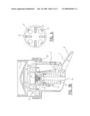 DEVICE FOR METERED DISPENSING OF PASTY MASS, AND A CONTAINER THEREFOR diagram and image