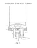 DEVICE FOR METERED DISPENSING OF PASTY MASS, AND A CONTAINER THEREFOR diagram and image