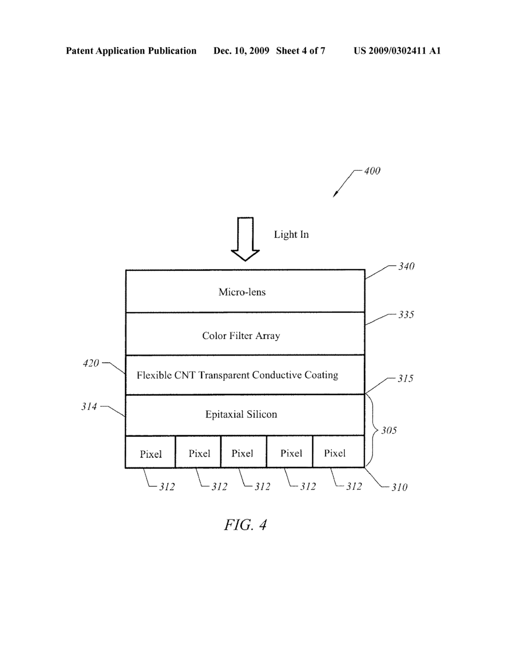 Apparatus And Method For Image Sensor With Carbon Nanotube Based Transparent Conductive Coating - diagram, schematic, and image 05