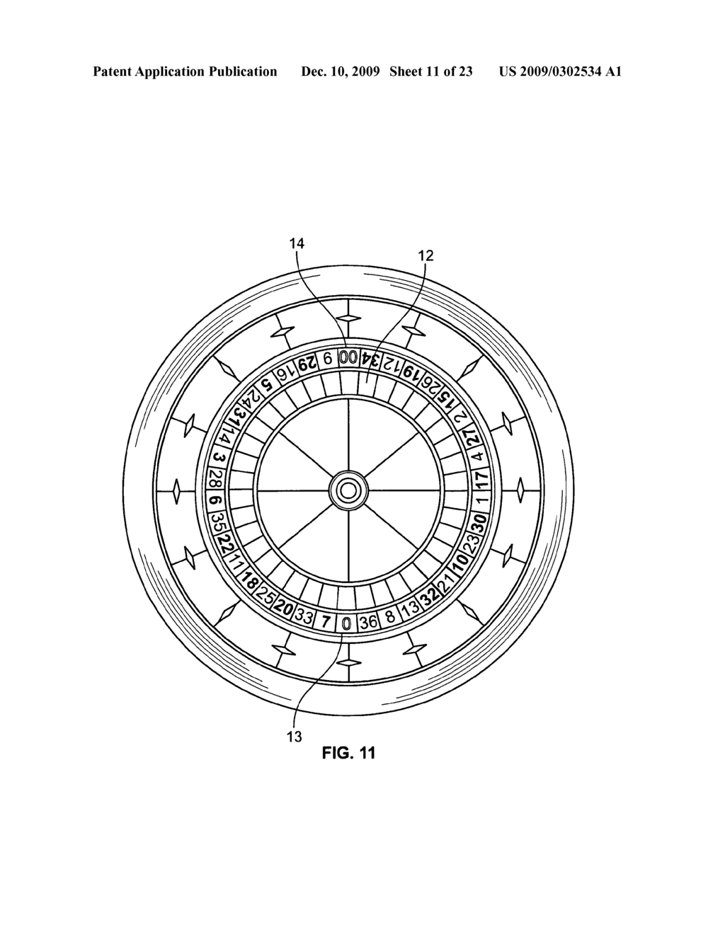 ROULETTE GAME APPARATUS AND MEHTOD - diagram, schematic, and image 12