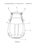 VEHICLE HAVING AERODYNAMIC FAN ELEMENTS diagram and image