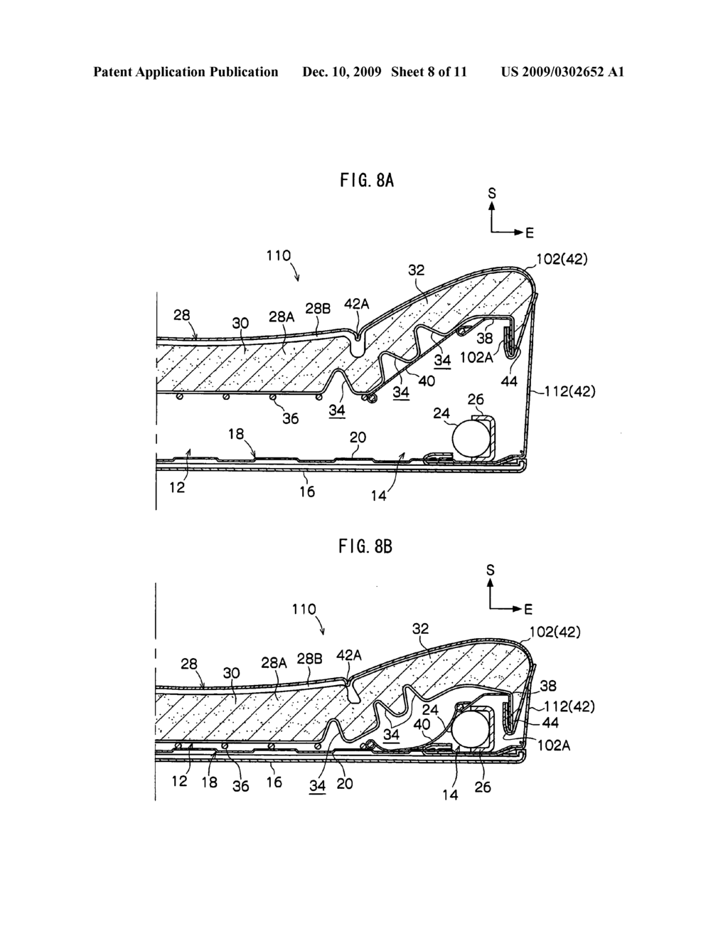 Seat structure and seat contraction method - diagram, schematic, and image 09