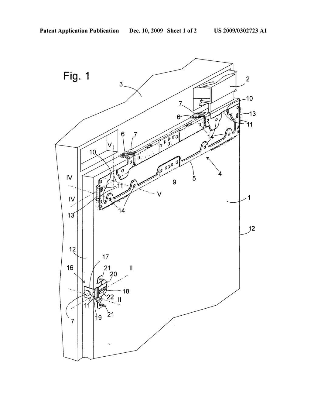 Door for a household appliance - diagram, schematic, and image 02