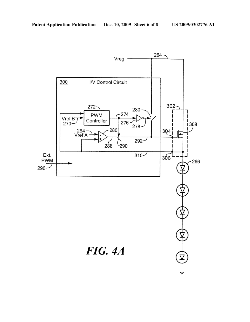 ELECTRONIC CIRCUIT FOR DRIVING A DIODE LOAD WITH A PREDETERMINED AVERAGE CURRENT - diagram, schematic, and image 07