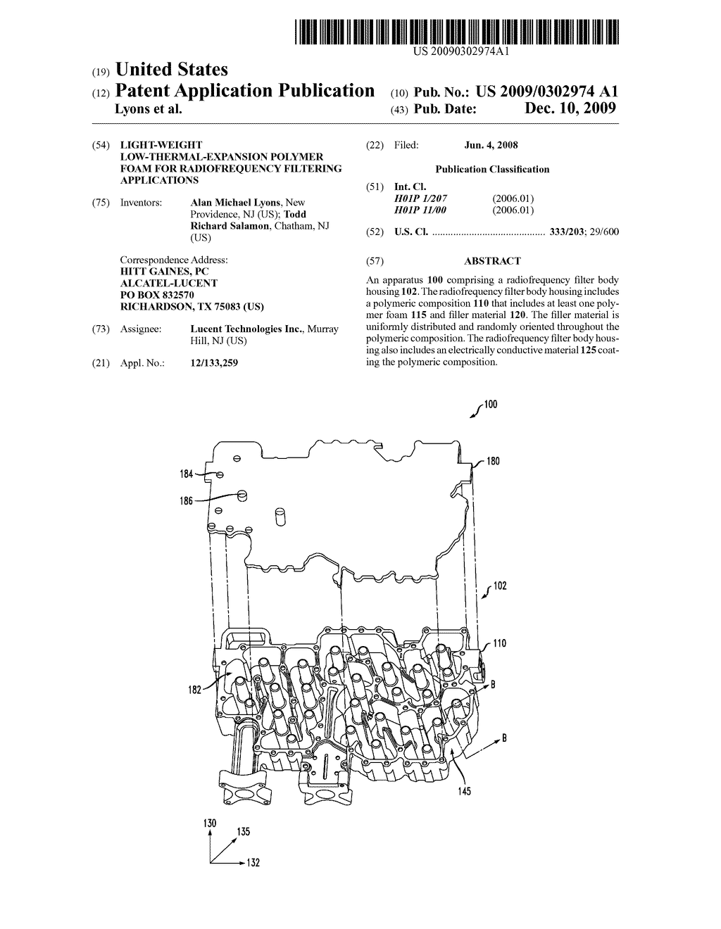 LIGHT-WEIGHT LOW-THERMAL-EXPANSION POLYMER FOAM FOR RADIOFREQUENCY FILTERING APPLICATIONS - diagram, schematic, and image 01