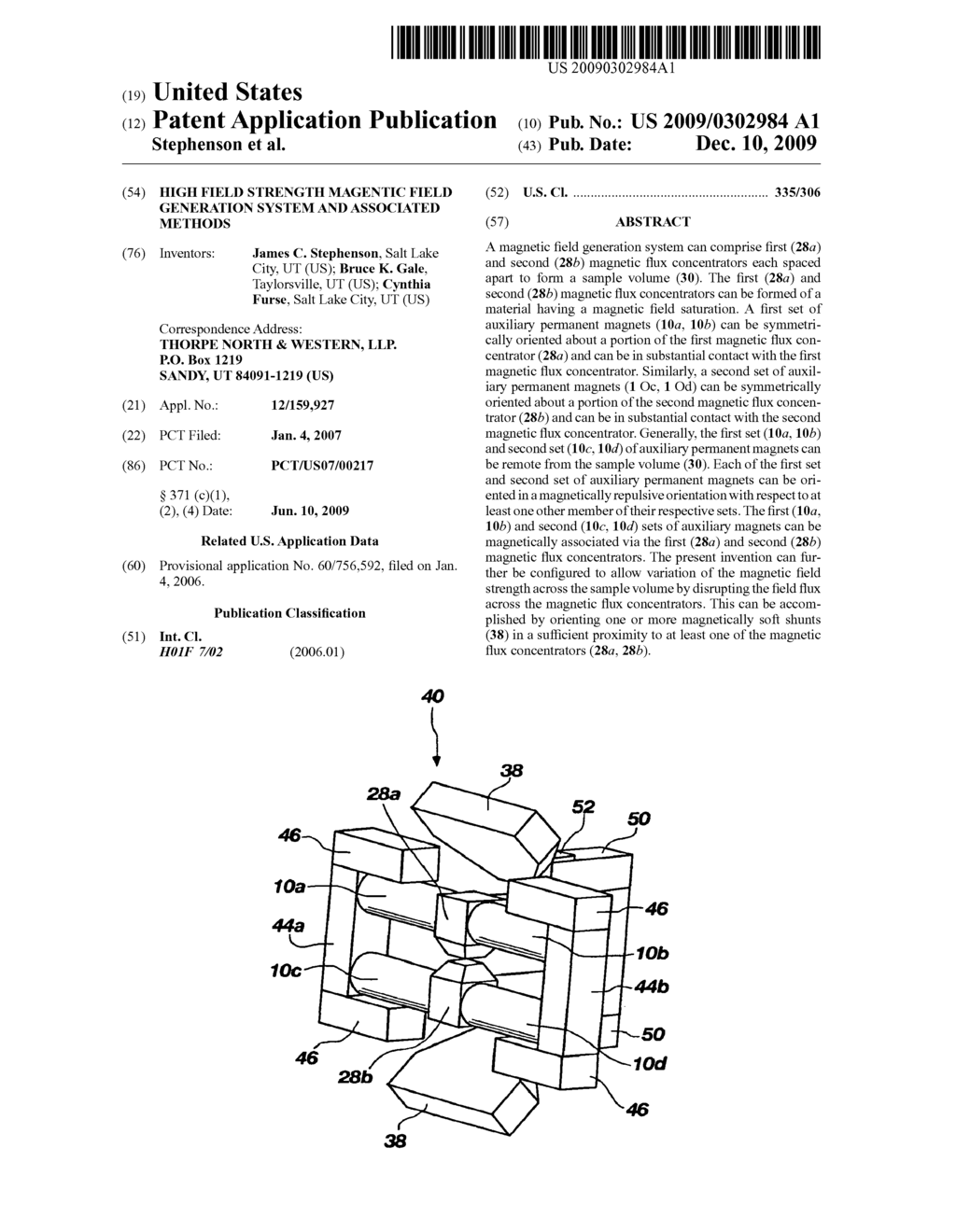 HIGH FIELD STRENGTH MAGENTIC FIELD GENERATION SYSTEM AND ASSOCIATED METHODS - diagram, schematic, and image 01