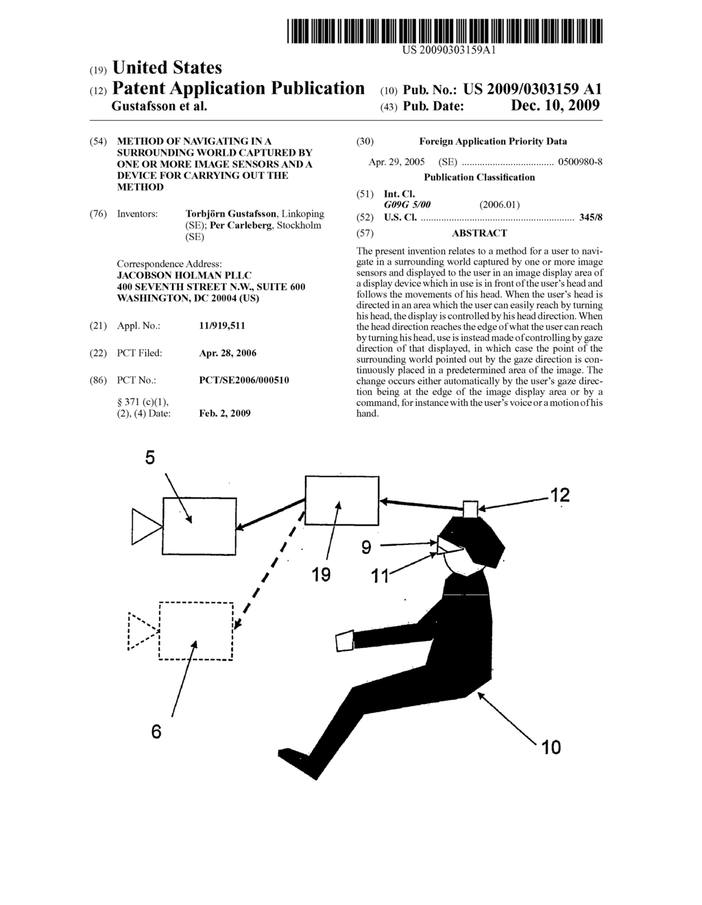 Method of Navigating in a Surrounding World Captured by one or more Image Sensors and a Device for Carrying out the Method - diagram, schematic, and image 01