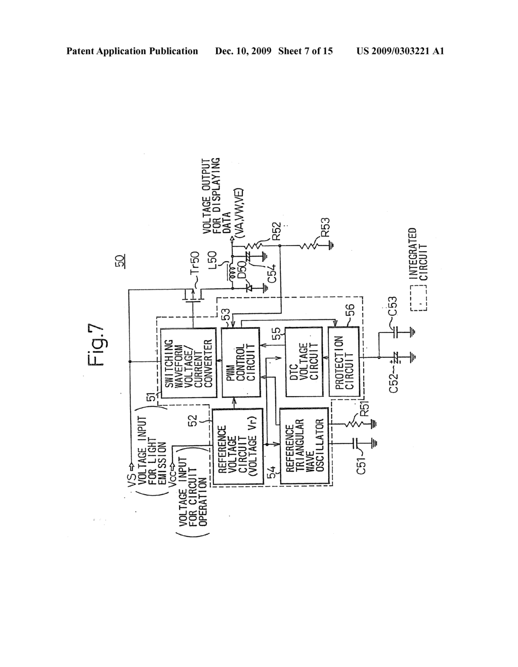 FLAT DISPLAY PANEL HAVING INTERNAL POWER SUPPLY CIRCUIT FOR REDUCING POWER CONSUMPTION - diagram, schematic, and image 08